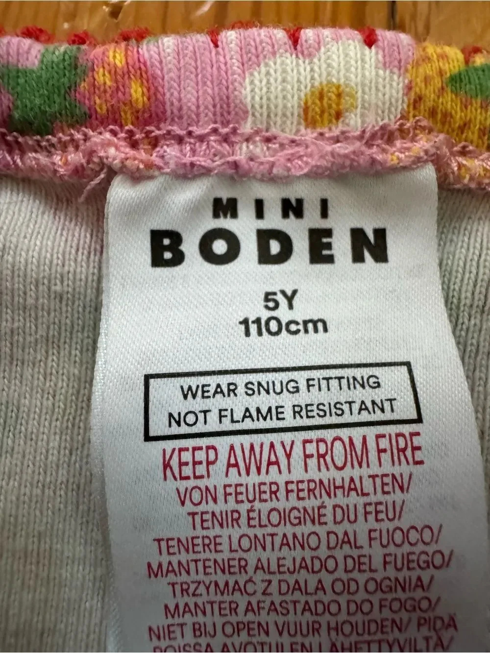 Mini Boden Floral PJ Top